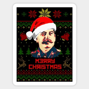 Joseph Stalin Merry Christmas Sticker